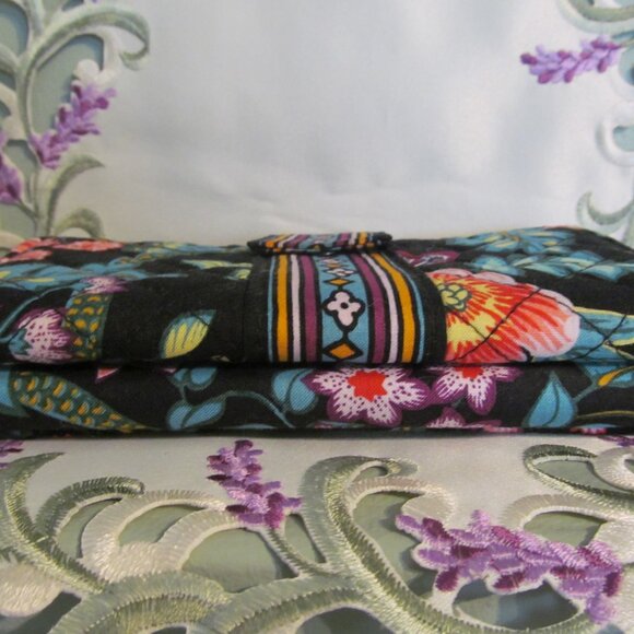 Vera Bradley Vines Floral Iconic RFID Wristlet Wallet Combo - Picture 14 of 15